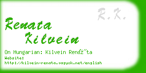 renata kilvein business card